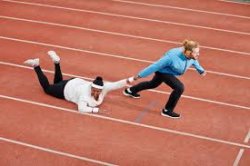Man Dragging Woman Track Meme Template