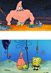 Patricio Musculoso Meme Template
