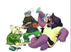 deltarune sleepover Meme Template