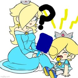 Rosalina calming crying baby rosalina Meme Template