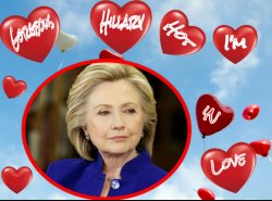 Hillary Heart Throb Meme Template