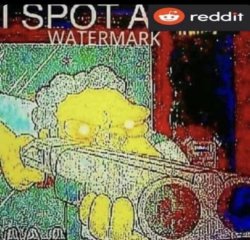 I spot a Reddit watermark Meme Template