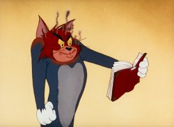 Tom Cat Angry Reading Meme Template