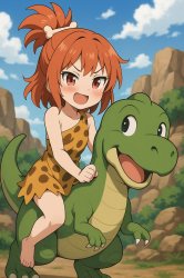 cute cave girl Meme Template