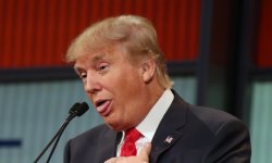 trump looking stupid with tongue out Meme Template