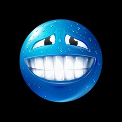 blue guy sweating Meme Template