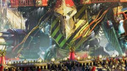 Titan Staring down Custodes & Militia Meme Template