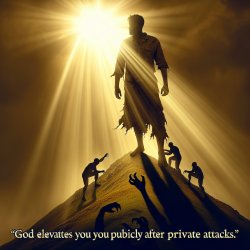 RE: "God Elevates You Publicly After Private Attacks" Meme Template