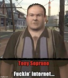 Tony Soprano hates the internet Meme Template