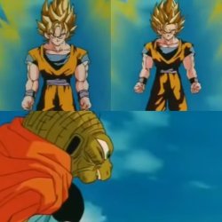 Goku and Babidi Meme Template