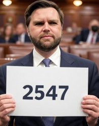 JD Vance 2547 Senate Meme Template