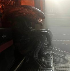 Sad alien Meme Template
