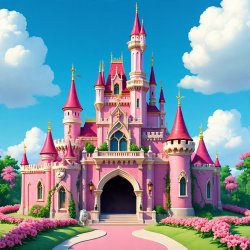 Pink Fairytale Princess Castle ? ? Meme Template