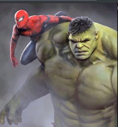 Hulk call Spidey Meme Template