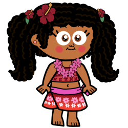 Nisa Pualikao (Little Hawaiian Princess) Meme Template