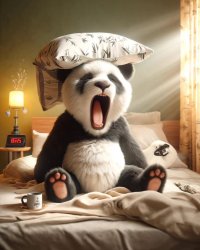 Yawning panda Meme Template