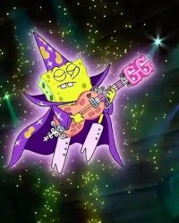 SpongeBob Wizard Guitar Meme Template