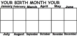 your birth month your blank Meme Template