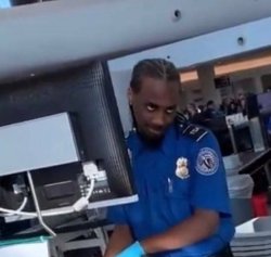 TSA agent Meme Template