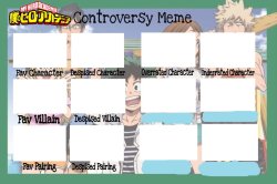 my hero blank meme Meme Template
