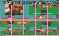 top 10 ugliest mermaids Meme Template