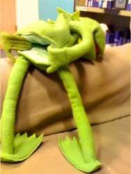 Kermit opens up Meme Template