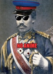 no anime meiji Meme Template