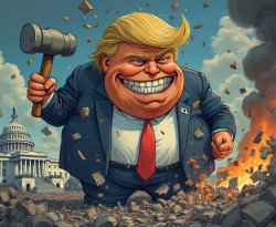 Everything Trump touches dies, including America. Meme Template