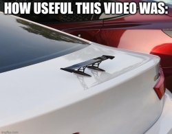 Tiny car spoiler Meme Template