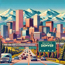 Cartoon of Entering Denver City Limits Meme Template