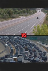traffic vs none Meme Template