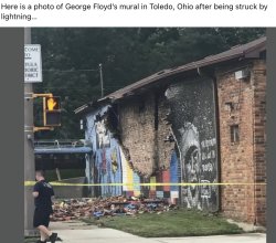 george floyd lightning Meme Template