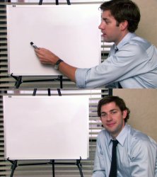 jim halpert whiteboard Meme Template