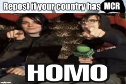 Repost if your country has MCR Meme Template