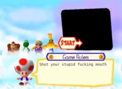 Toad being a savage. Meme Template