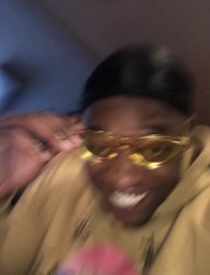 black guy with glasses smiling Meme Template
