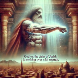 Say to the cities of Judah, "Here is your God!" Look! The Lord Y Meme Template