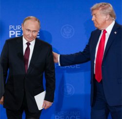 Trump Consoling Putin Meme Template
