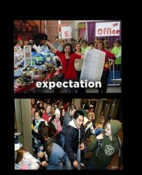 Crowd chaos Meme Template