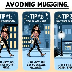 ? How to Avoid Getting Mugged Image idea: Person walking alone a Meme Template