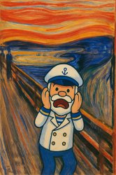 Screaming captain Meme Template