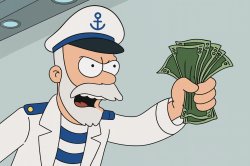Shut up and take captain's money Meme Template