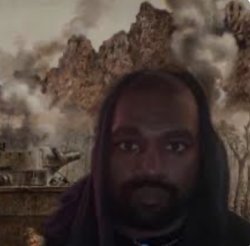 Kanye 1000 yard stare Meme Template