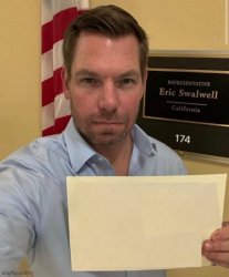 Eric Swalwell sign Meme Template