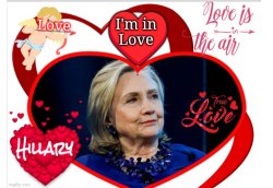 Hillary Heart Throb Meme Template