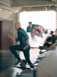 Lex Luthor Running From Superman Meme Template