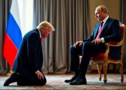 Trump loves Putin. Trump Hates America Meme Template