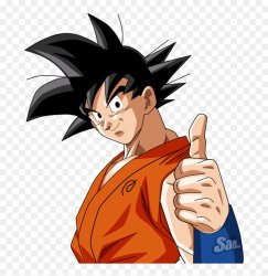 Transparent(?) Goku Meme Template