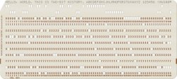 Punch card Meme Template