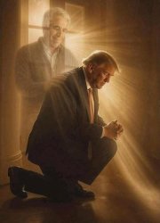 Trump praying Meme Template